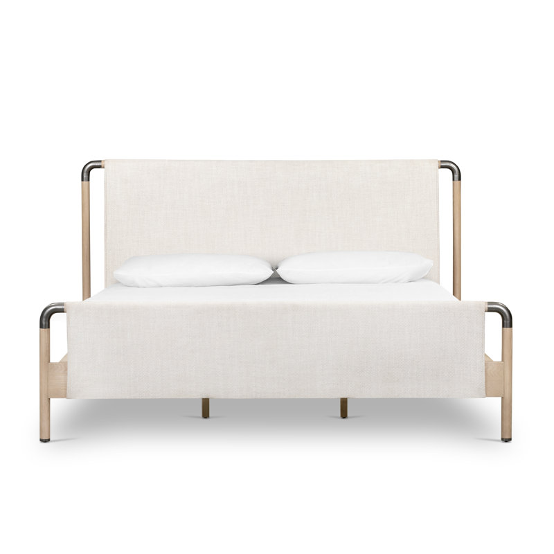 Four Hands Harriett Tufted Upholstered Low Profile Standard Bed | Perigold